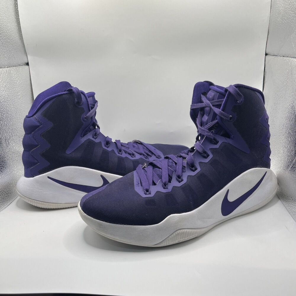 Nike Mens Hyperdunk Purple White Basketball Shoes 844391-551 Size 8.5